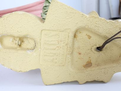 ARLUS. Pair of sconces in plaster. Mark on...