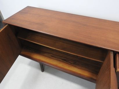 Scandinavian teak ENFILADE opening to 4 drawers,...