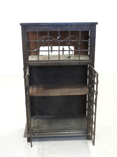 Small wrought-iron sideboard BUFFET with...
