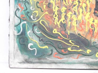 MODERN SCHOOL: Landscape with burning sun....