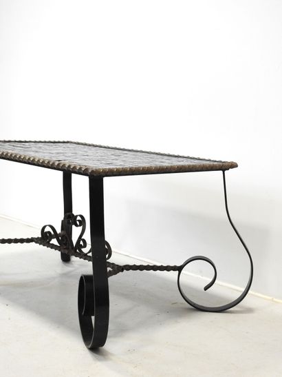Gilbert POILLERAT (in the style): Wrought-iron...