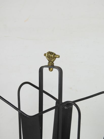Jacques ADNET (in the taste of). Black lacquered...