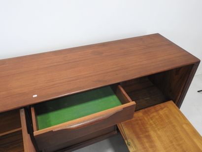Scandinavian teak ENFILADE opening to 4 drawers,...