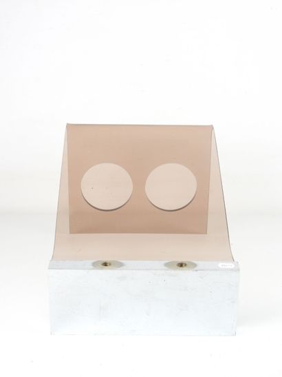 Michel DUMAS (20th). Plexiglas and stainless...