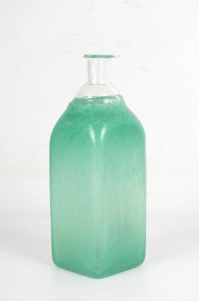PUKEBERG Sweden: Square glass bottle. Label....