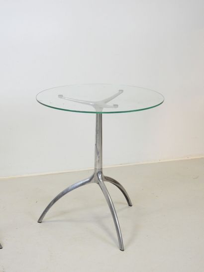 Paolo RIZZATTO (born 1941) : Pair of glass-top...