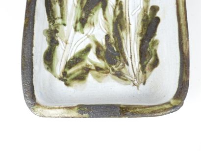 Albert THIRY (1923-2009) : Grand plat en...