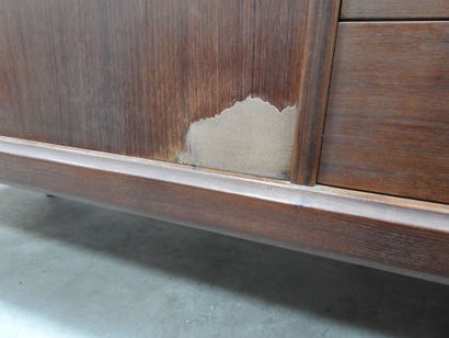 Scandinavian teak ENFILADE opening to 4 drawers,...