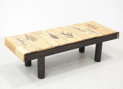 Roger CAPRON (1922-2006) : Table basse à...