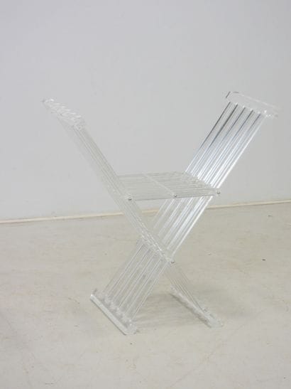 David LANGE (20th) Dagobert. Plexiglas curule...
