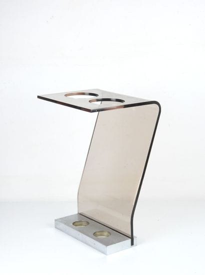 Michel DUMAS (20th). Plexiglas and stainless...