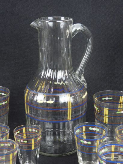 Jean LUCE (1895-1964). 48-piece enameled...