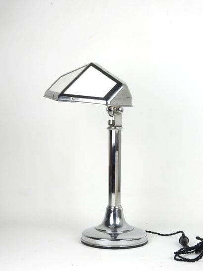 PIROUETT. Articulated desk lamp in chromed...