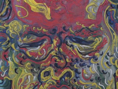 MODERN SCHOOL: Portrait of a man. Canvas....