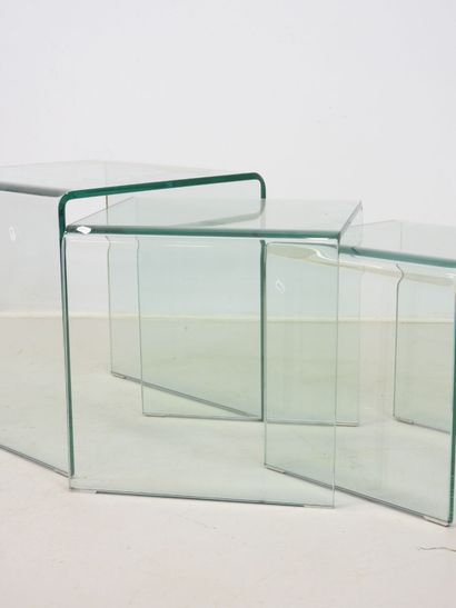 ROCHE BOBOIS (publisher): Three glass nesting...
