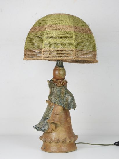CATIDO. Stoneware lamp, the base in the shape...