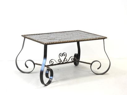 Gilbert POILLERAT (in the style): Wrought-iron...