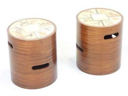 Raymonde LEDUC (born 1929)
Pair of circular...