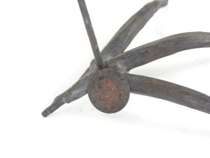 HYSTERIA: Glass Soliflore vase, wrought-iron...
