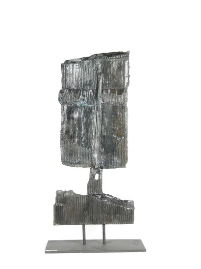 Michel AUDIARD (b. 1951): Totem Janus. Hot-patinated...