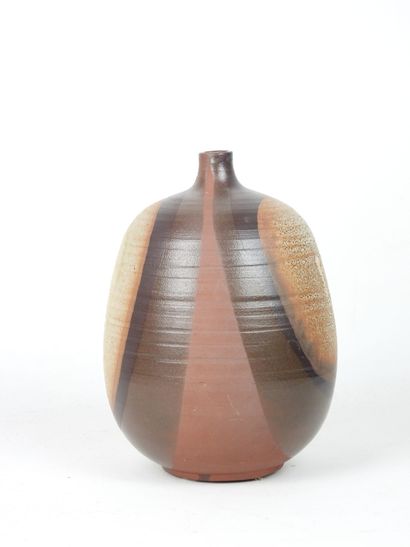 Henri VOLPEI (Auch): Stoneware vase with...