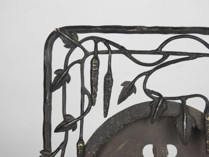 PHOTO FRAME in wrought iron with foliage...