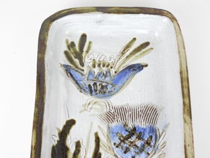 Albert THIRY (1923-2009) : Grand plat en...