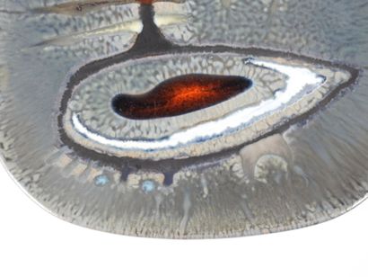 Guy TREVOUX (1920-2011): Modernist plate....