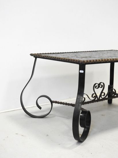 Gilbert POILLERAT (in the style): Wrought-iron...