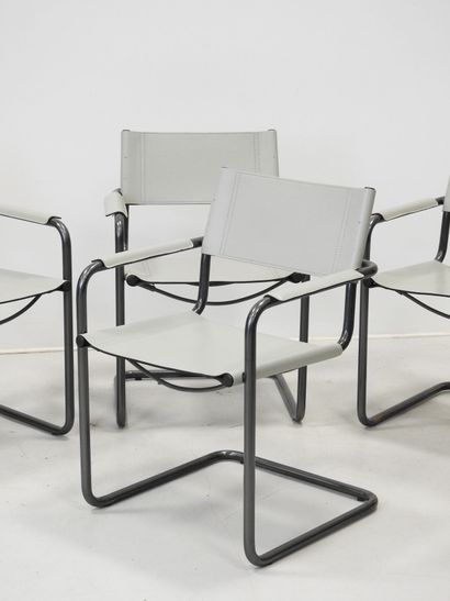 Matteo GRASSI (1927-2001): four MG5 armchairs...