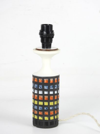 Roger CAPRON (1922-2006) Lampe en céramique...