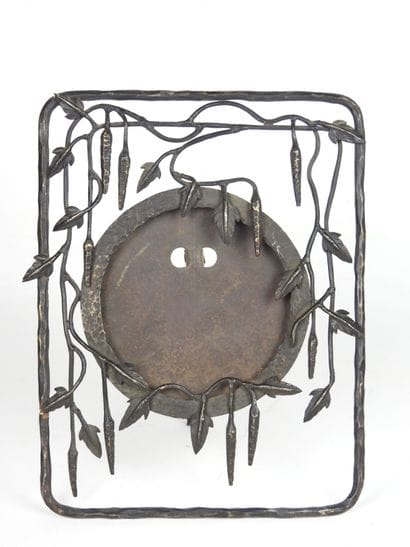PHOTO FRAME in wrought iron with foliage...
