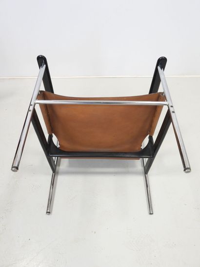 Charles POLLOCK (1930-2013). Pair of armchairs...