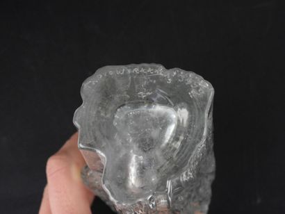 Three Scandinavian glass VASES, one signed...