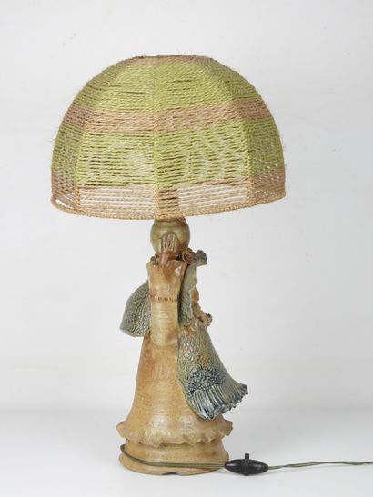 CATIDO. Stoneware lamp, the base in the shape...