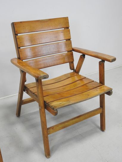 Pair of wooden 