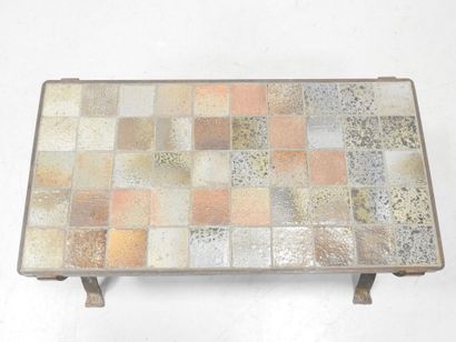 LA BORNE: Rectangular coffee table, top in...