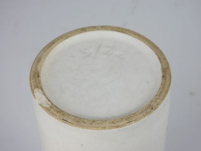 Georges JOUVE (in the style): White ceramic...