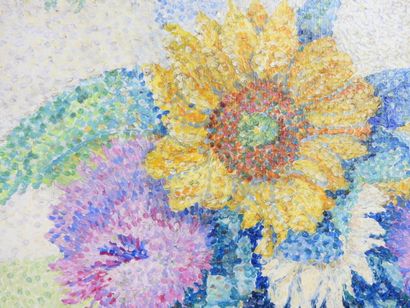 Yvonne CANU (1921-2008): Sun and artichokes....