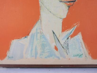 Bernard LORJOU (1908-1986): Portrait of a...