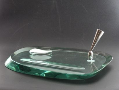 FONTANA ARTE - Italy. Free-form beveled glass...