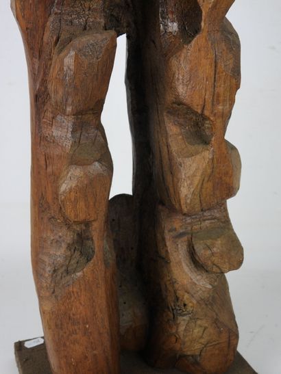 Karl-Jean LONGUET (in the style) : Wood sculpture....