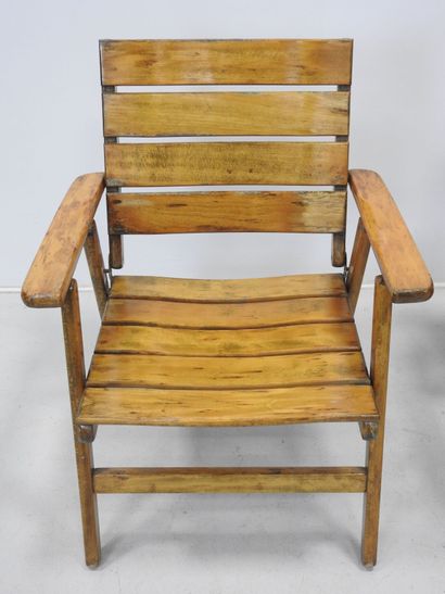Pair of wooden 