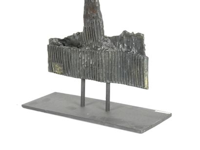 Michel AUDIARD (b. 1951): Totem Janus. Hot-patinated...