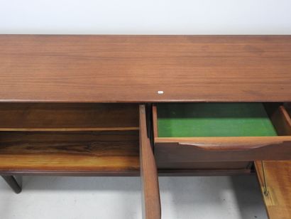 Scandinavian teak ENFILADE opening to 4 drawers,...