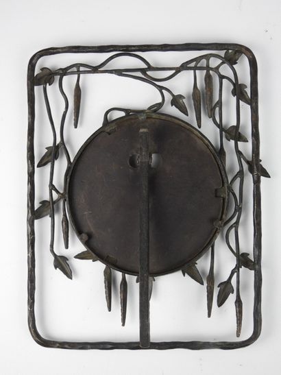 PHOTO FRAME in wrought iron with foliage...