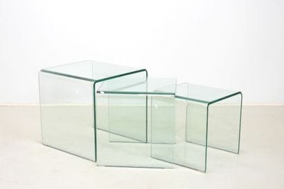 ROCHE BOBOIS (publisher): Three glass nesting...