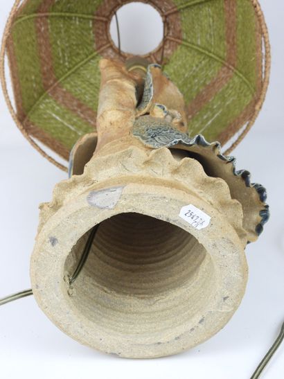 CATIDO. Stoneware lamp, the base in the shape...