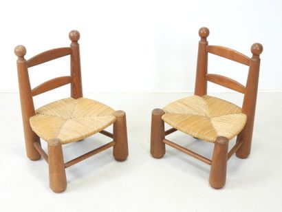 Charles DUDOUYT (in the style): Pair of children's...