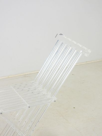 David LANGE (20th) Dagobert. Plexiglas curule...